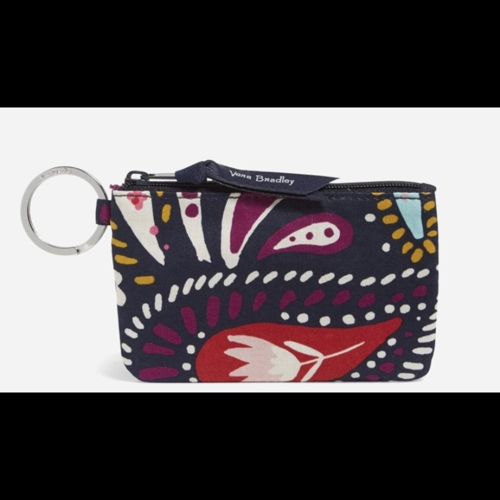 Vera Bradley Painted Paisley Zip ID NWT